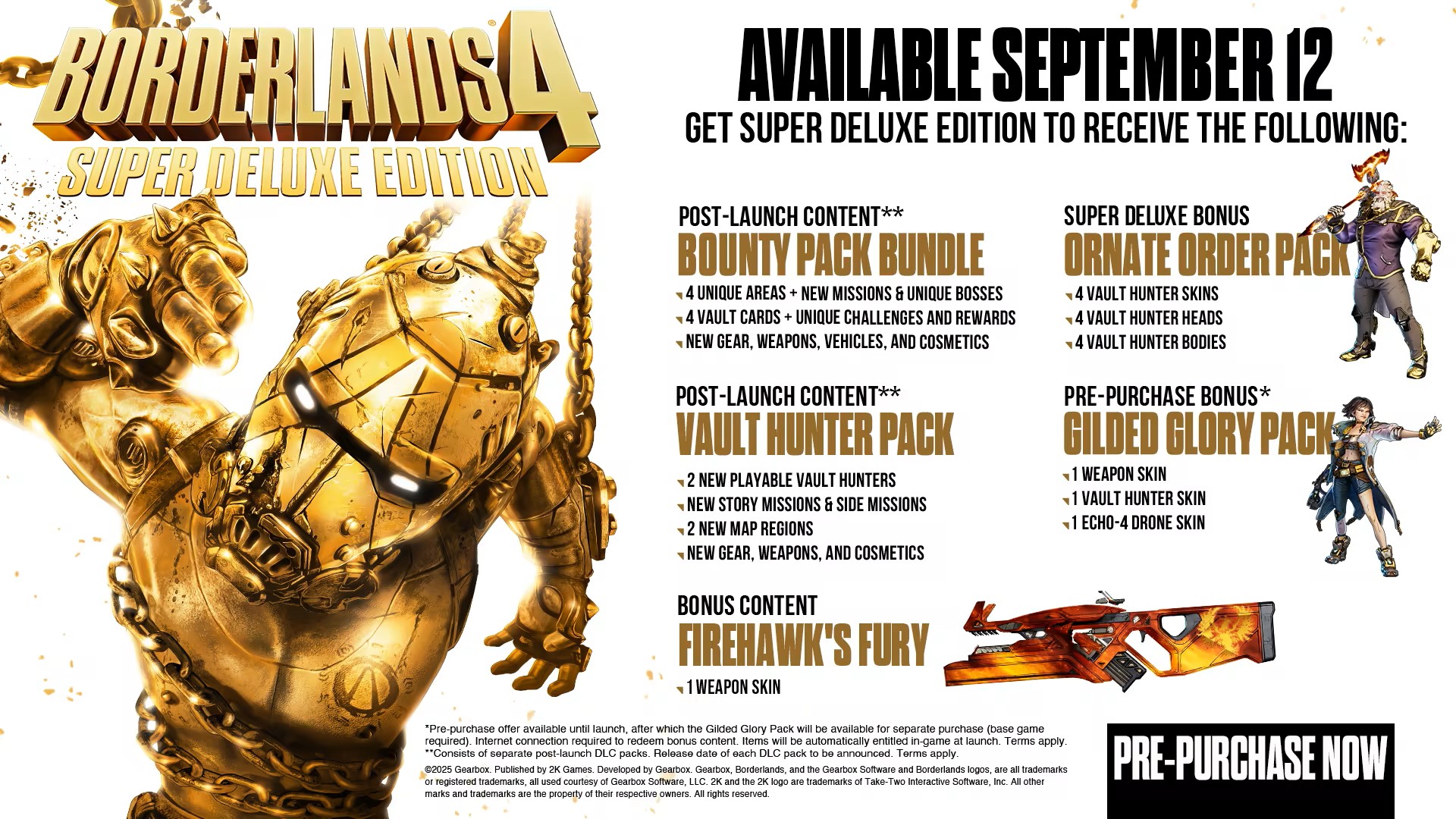 Borderlands 4 Super Deluxe Edition Includes