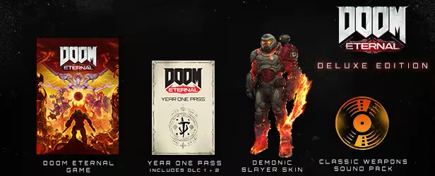 DOOM Eternal Deluxe Edition Includes