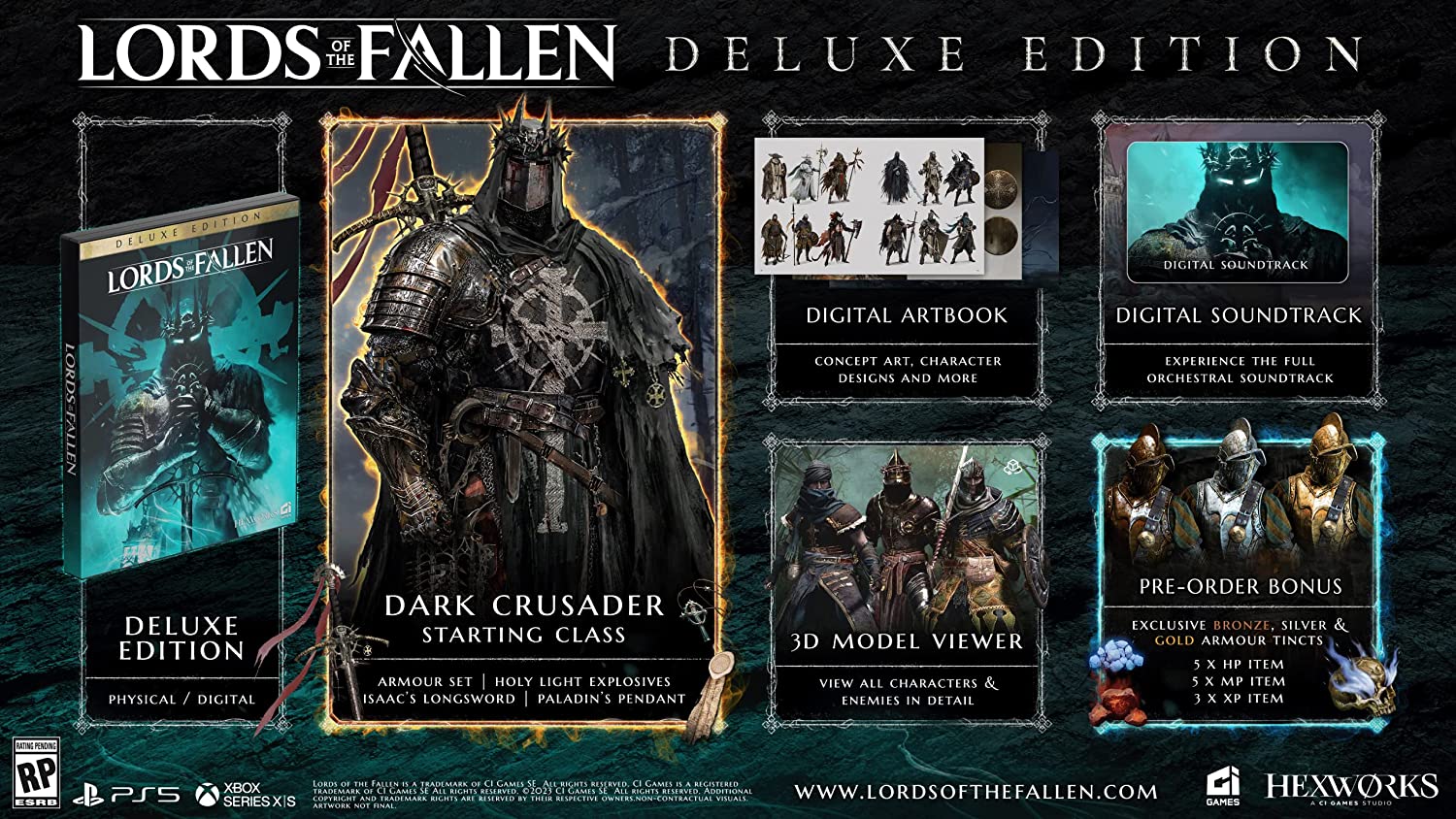 Lords of the Fallen Deluxe Edition includes