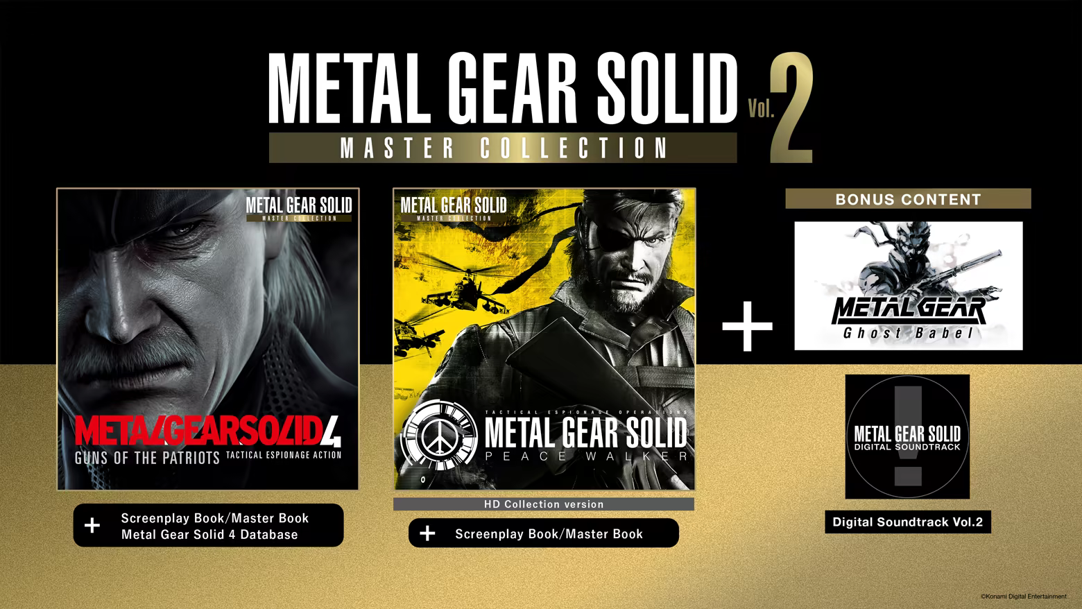METAL GEAR SOLID: MASTER COLLECTION Vol.2 Includes