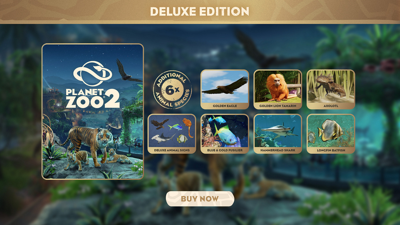 Planet Zoo 2: Deluxe Edition includes