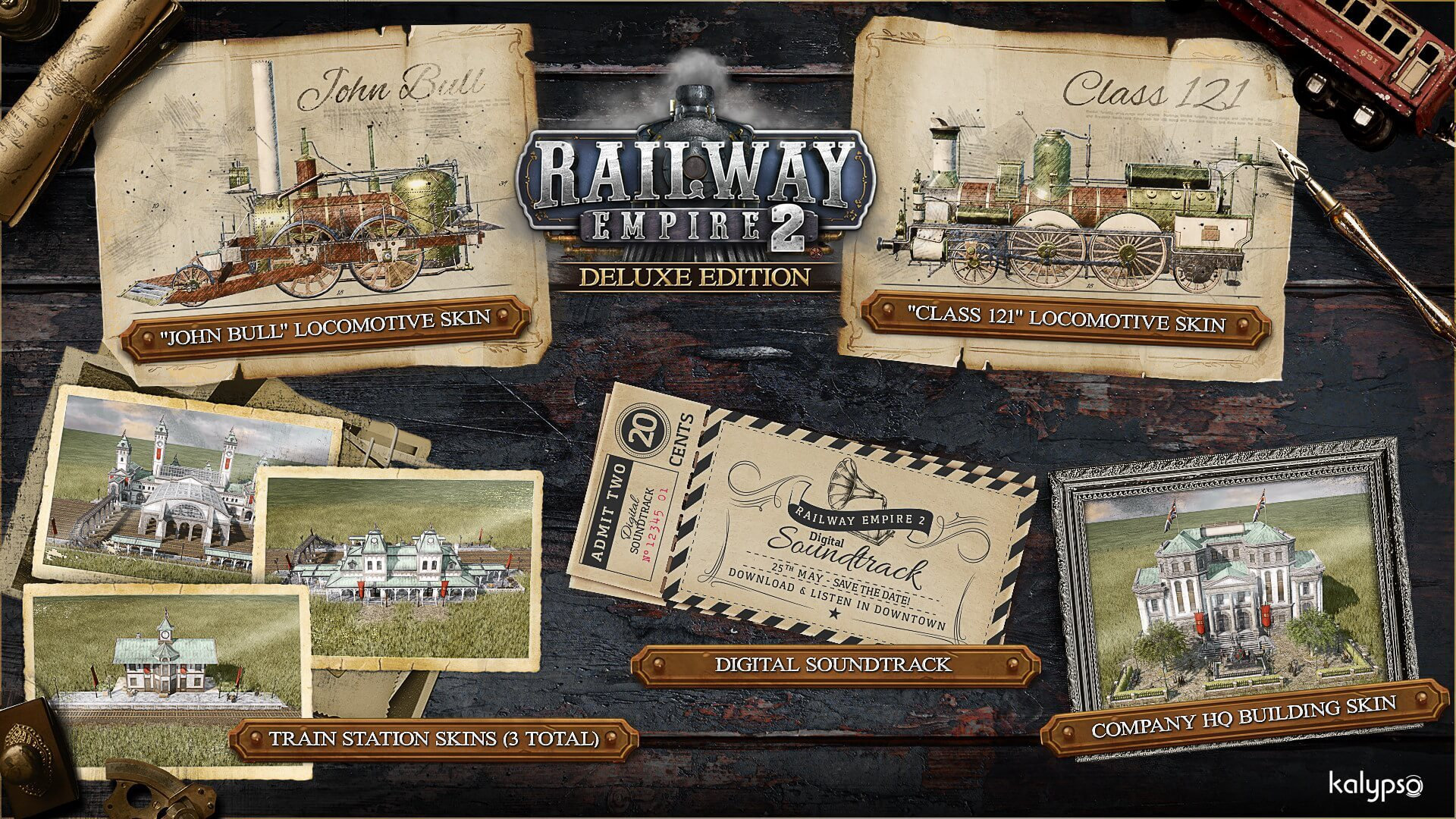 Railway Empire 2 - Deluxe Edition includes