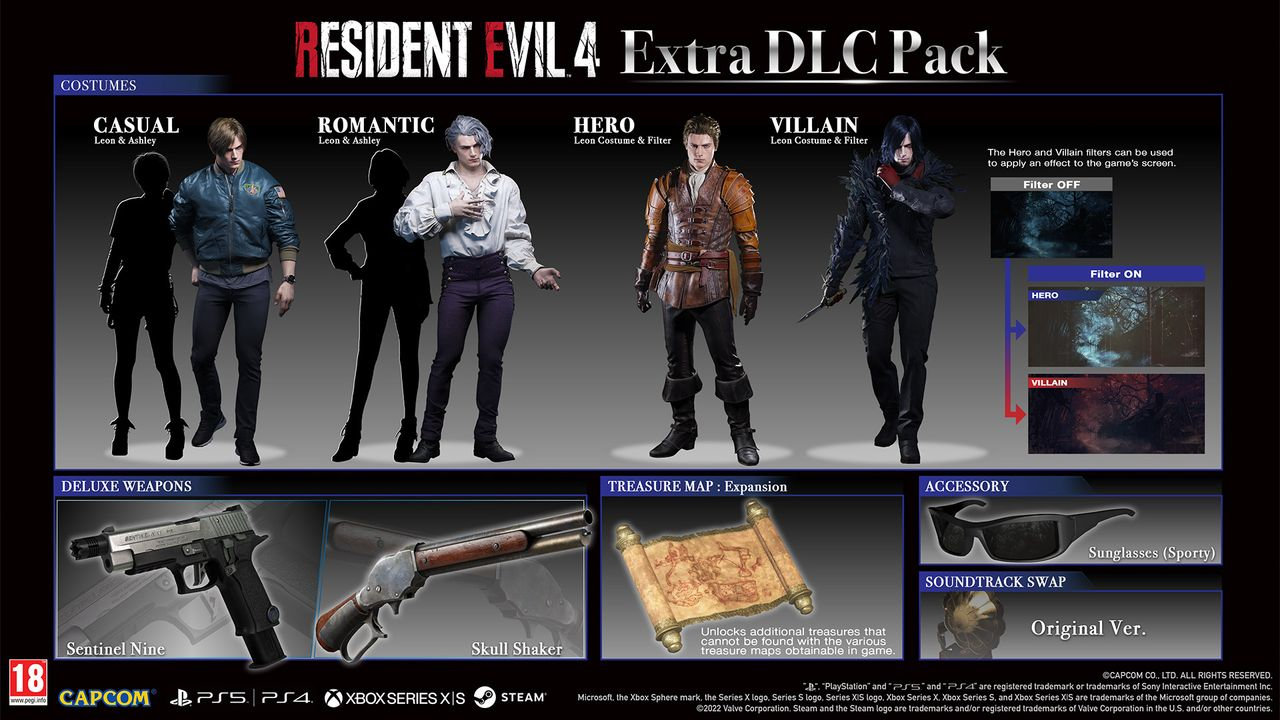 Resident Evil 4 Deluxe Edition includes