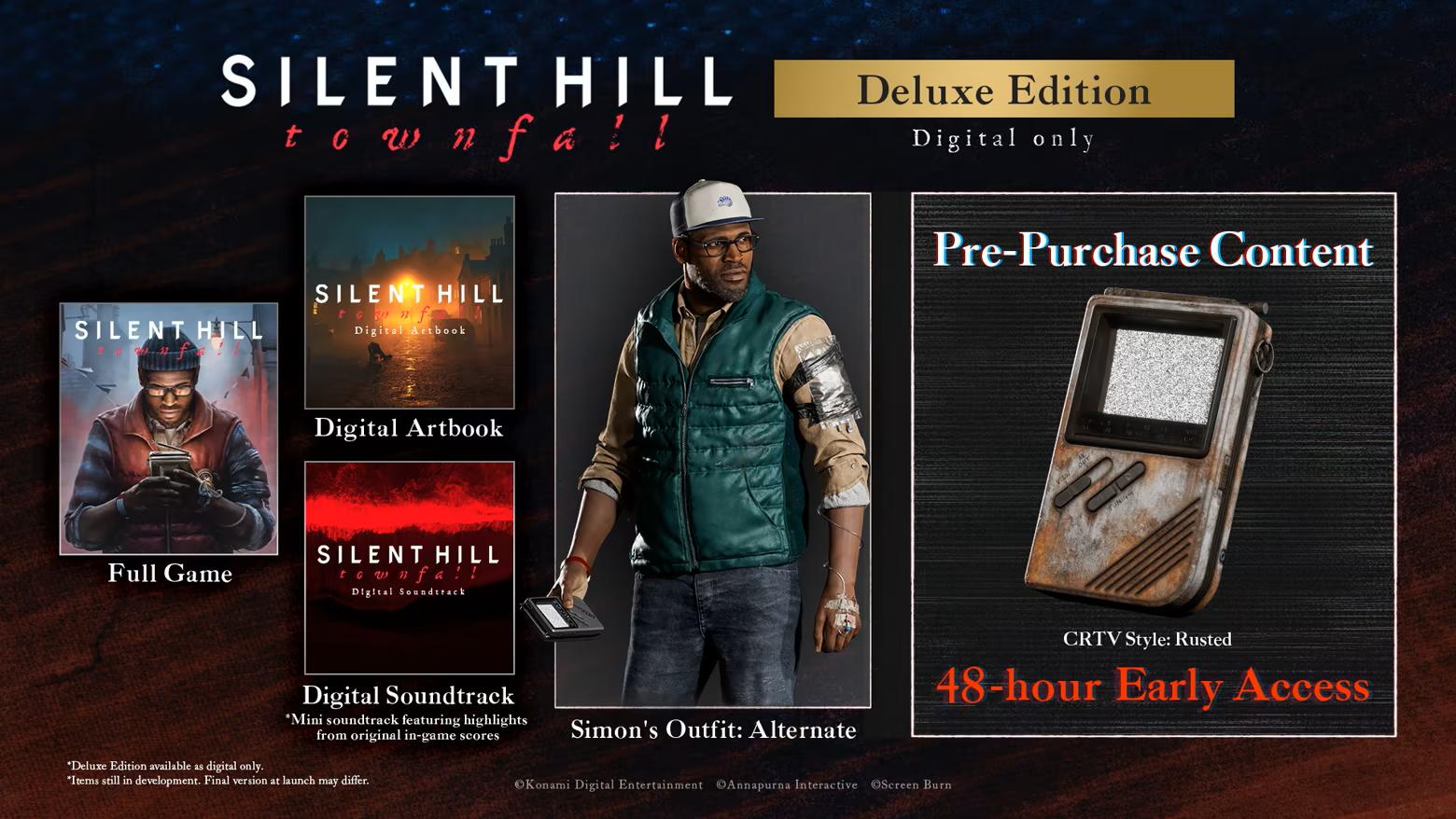 SILENT HILL: Townfall - Deluxe Edition Pre-order Bonus