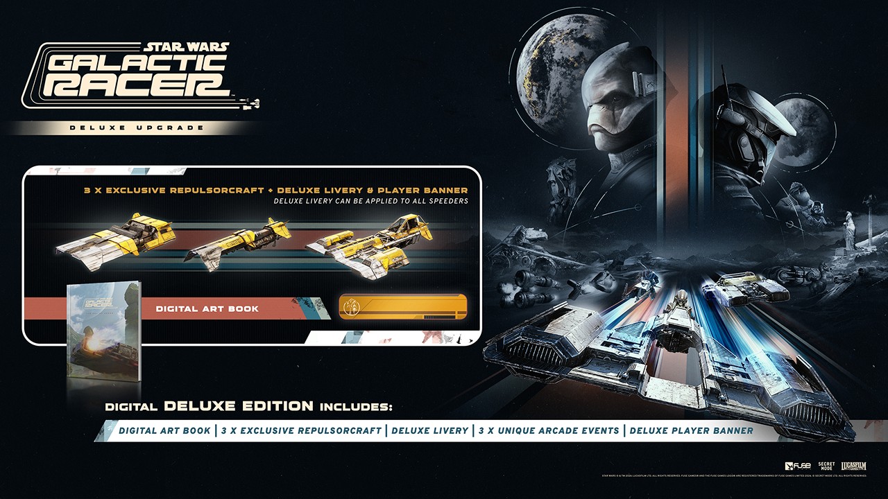 STAR WARS: Galactic Racer Deluxe Edition Includes