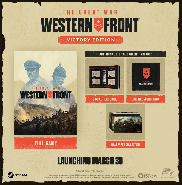 The Great War: Western Front - Victory Edition includes
