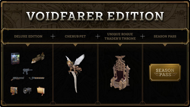Warhammer 40,000: Rogue Trader Voidfarer Edition includes