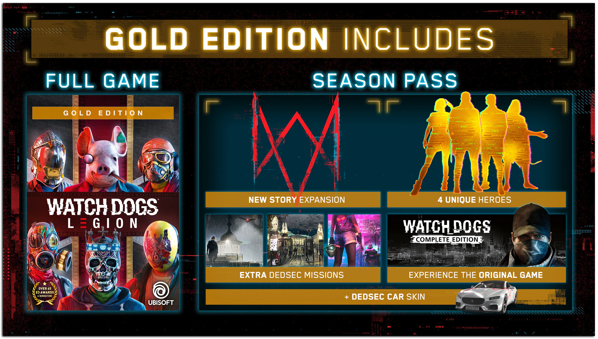 Watch Dogs Legion - Gold Edition includes