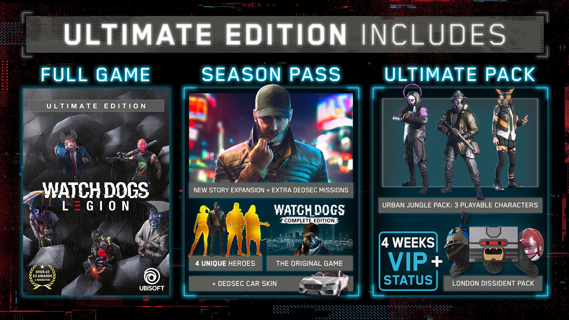 Watch Dogs Legion - Ultimate Edition includes