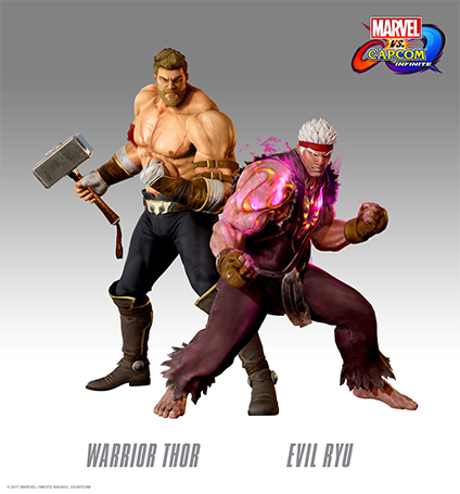 Marvel vs. Capcom Infinite Pre-order Bonus Warrior Thor และ Evil Ryu