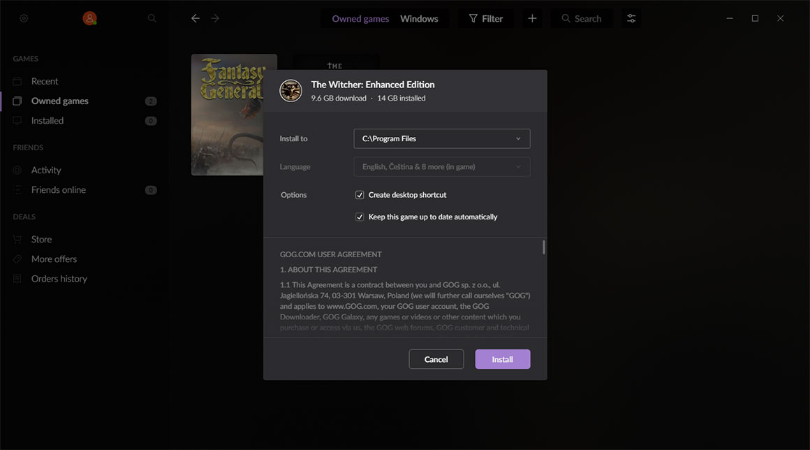 How to activate GOG key