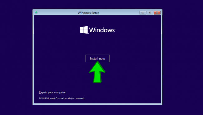 วิธีการติดตั้ง Windows 10