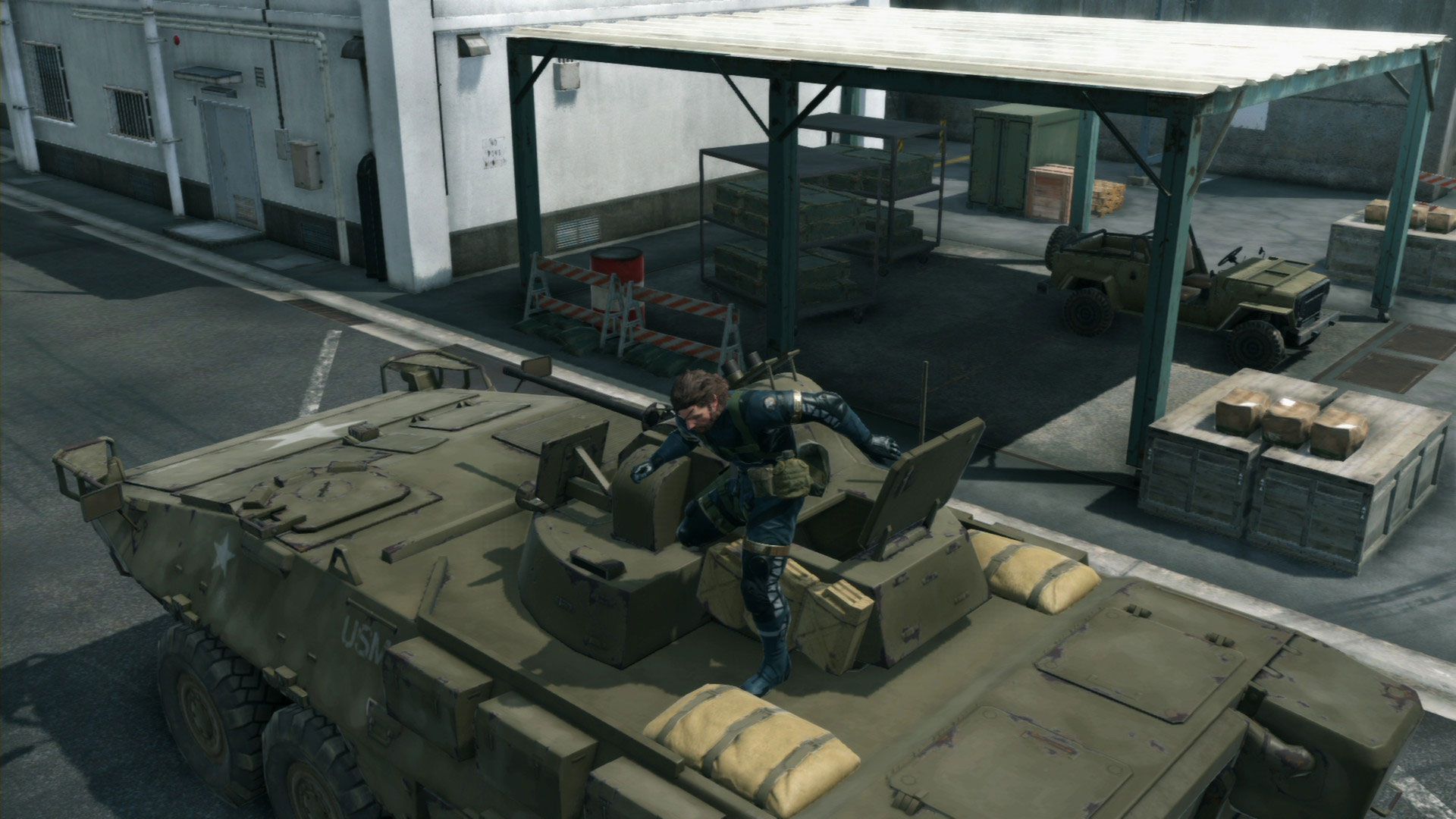 Игра solid v. MGS 5 БТР. Metal Gear Solid v: ground Zeroes. MGS 5 танк. Metal Gear Solid БТР.