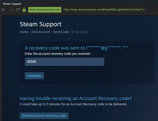 Steam Forgot Password
