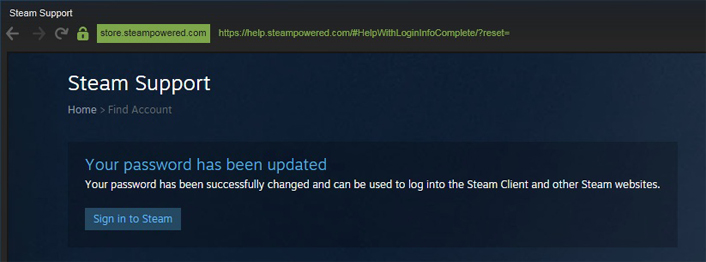Steam Forgot Password